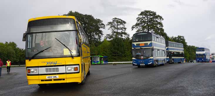 Delaine Volvo B5TL Wright 162 & 163 and PPH Leyland Tiger Plaxton Paramount 485SWL